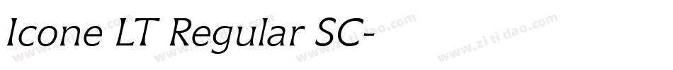 Icone LT Regular SC字体转换